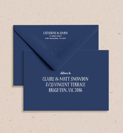 Ribbon Printed Envelope