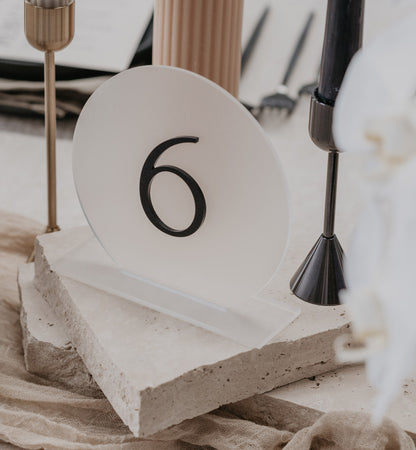 Acrylic Table Number Set