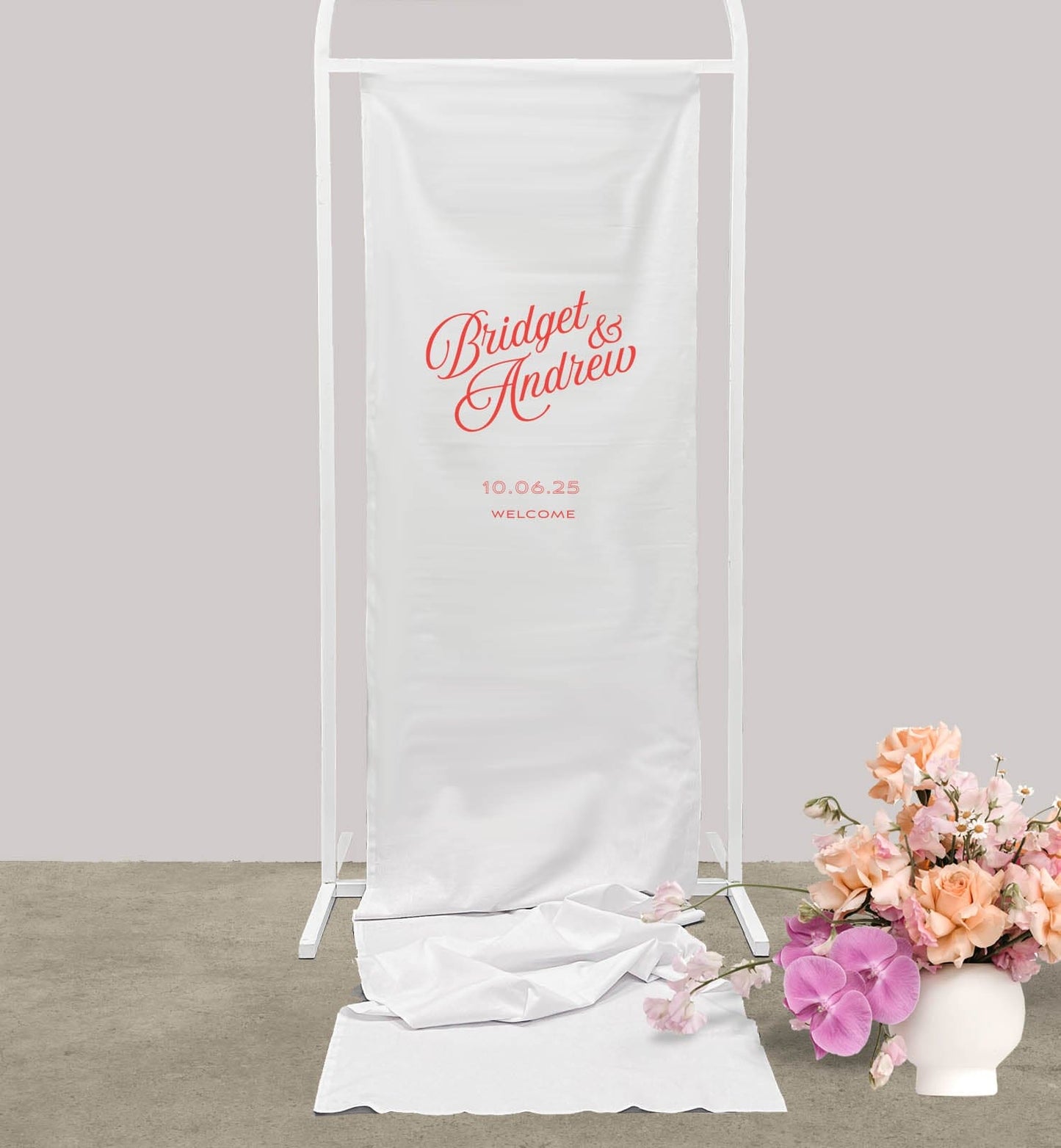 Marmont Cloth Welcome Sign