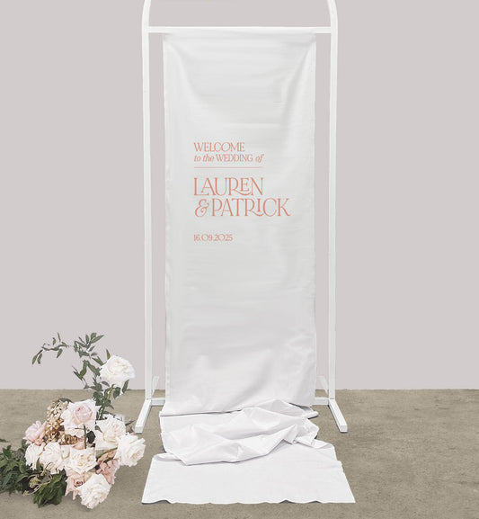 Marry Me Cloth Welcome Sign