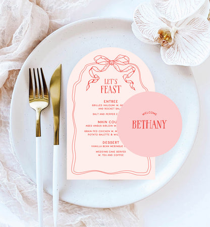 Ribbon Place Setting Package