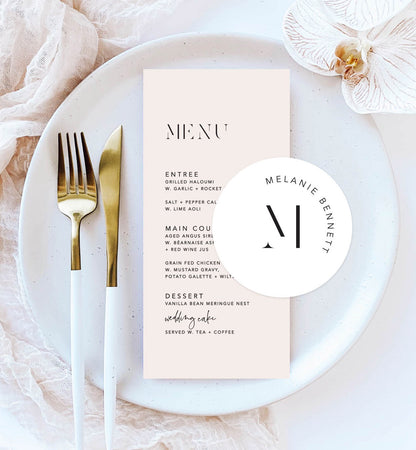 Initials Place Setting Package