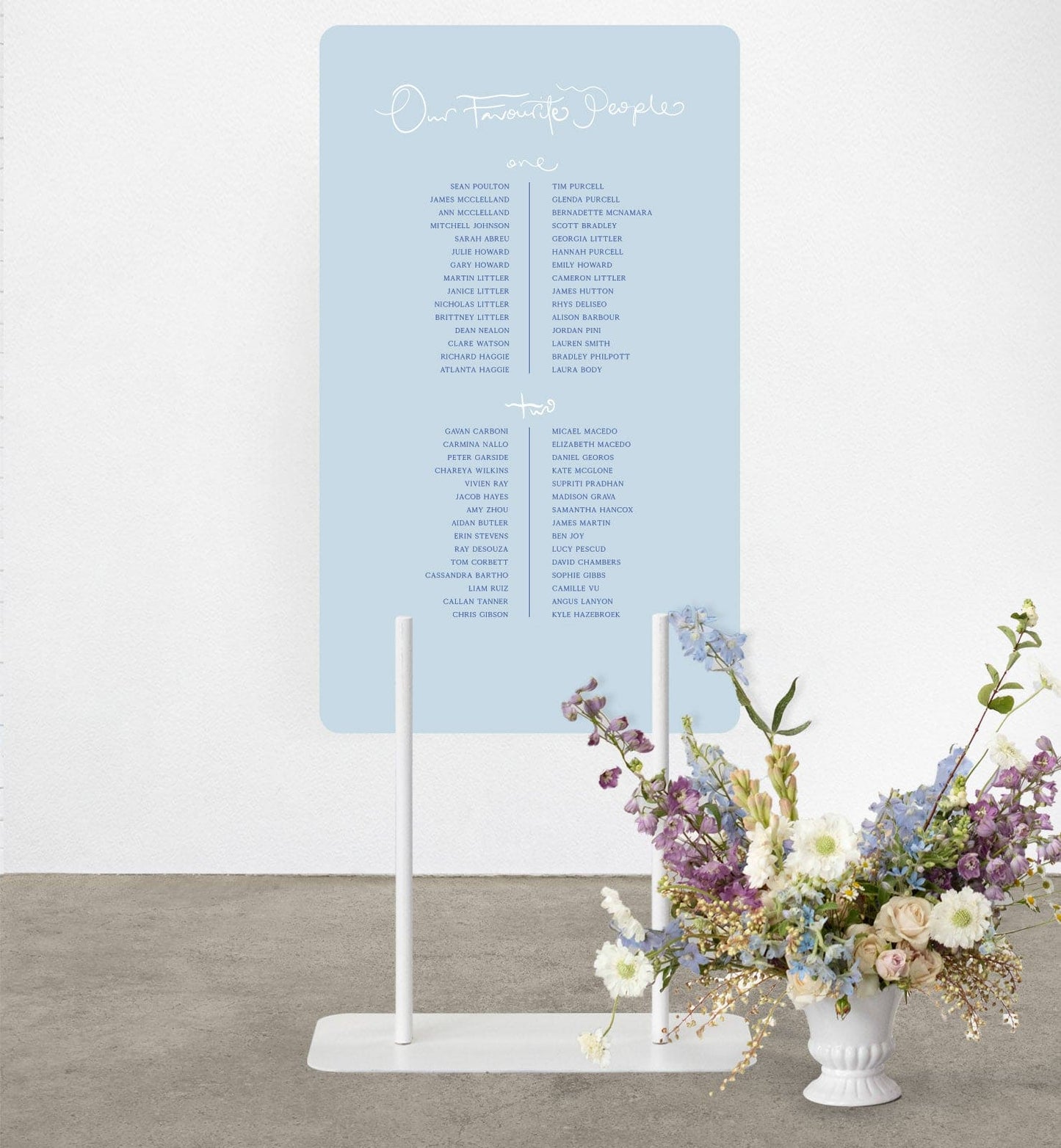 Poeme Seating Chart
