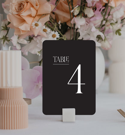 Marry Me Table Number Set