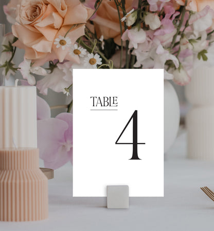 Marry Me Table Number Set