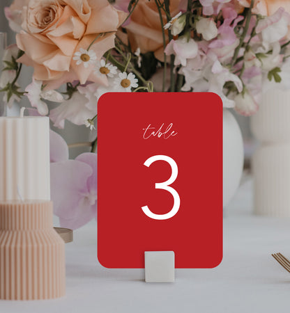 The Script Table Number Set