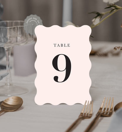 Minimalist Table Number Set
