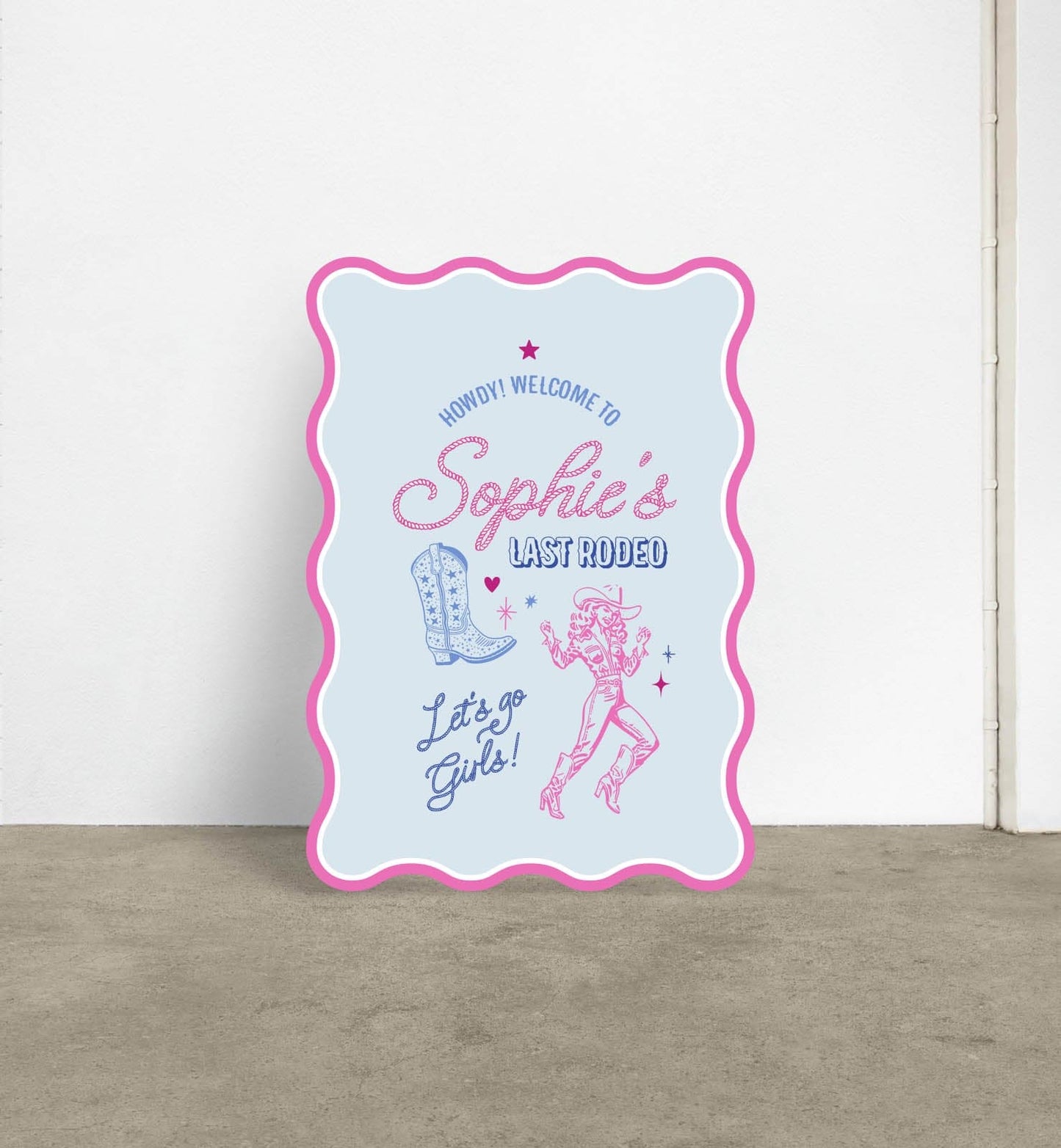 Last Rodeo Bridal Shower Sign