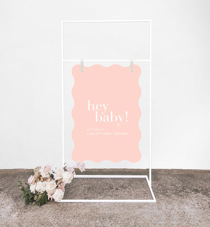 Hey Baby! Shower Sign