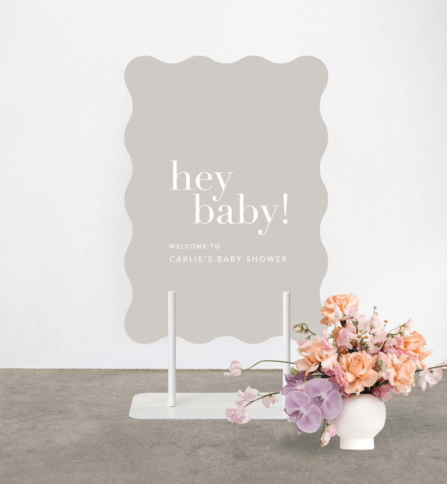Hey Baby! Shower Sign