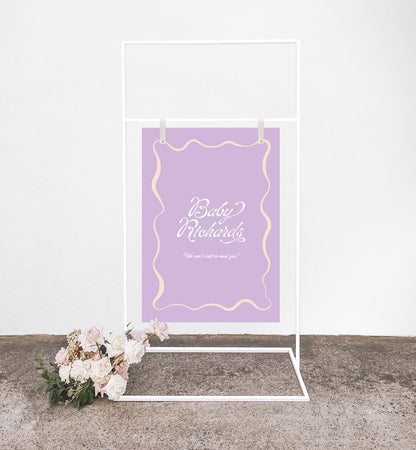 Paradiso Baby Shower Sign
