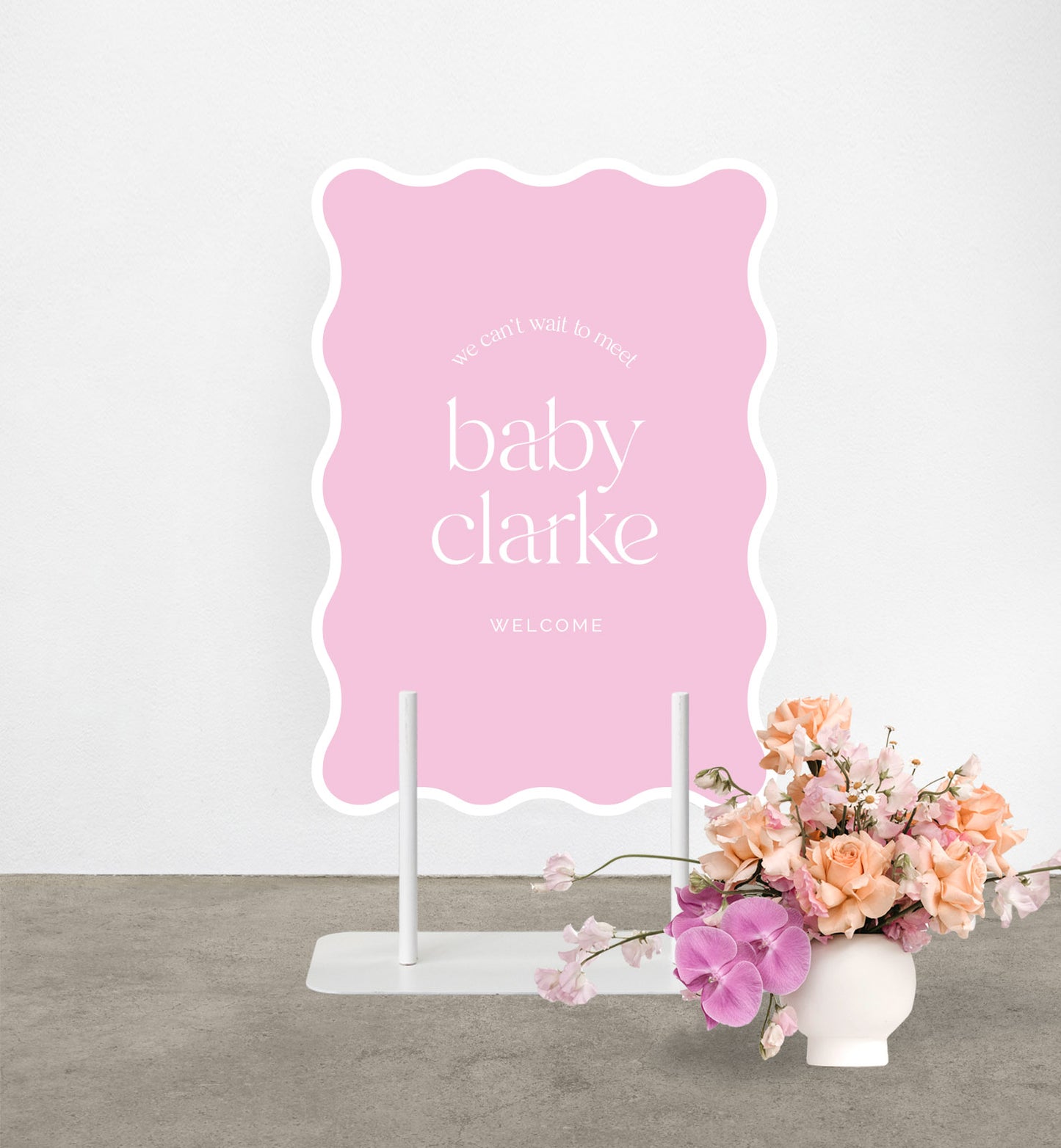 We Do Baby Shower Sign