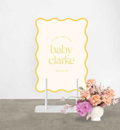 We Do Baby Shower Sign