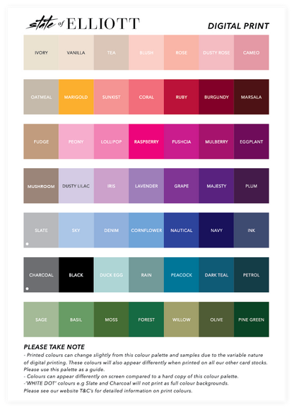 State of Elliott Digital Colour Palette